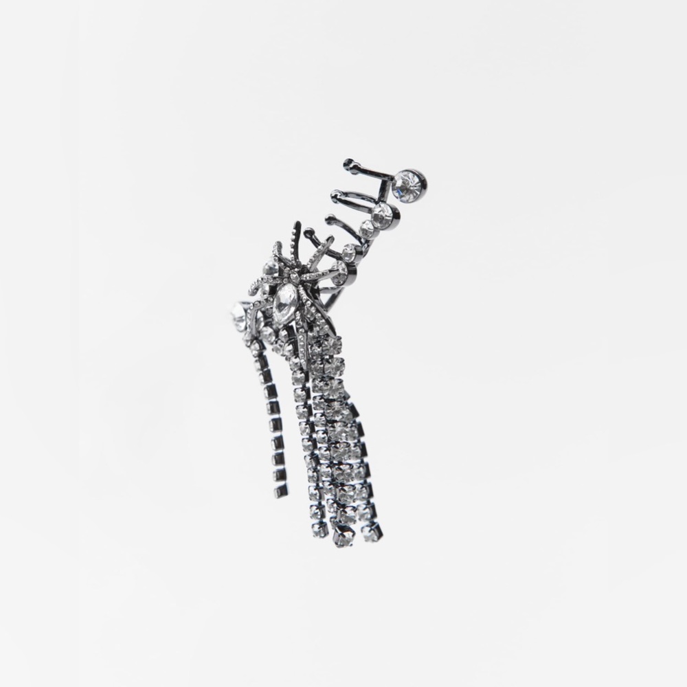 Zara 💎💎💎Rhinestone Ear Cuff - NWT - Picture 8 of 9